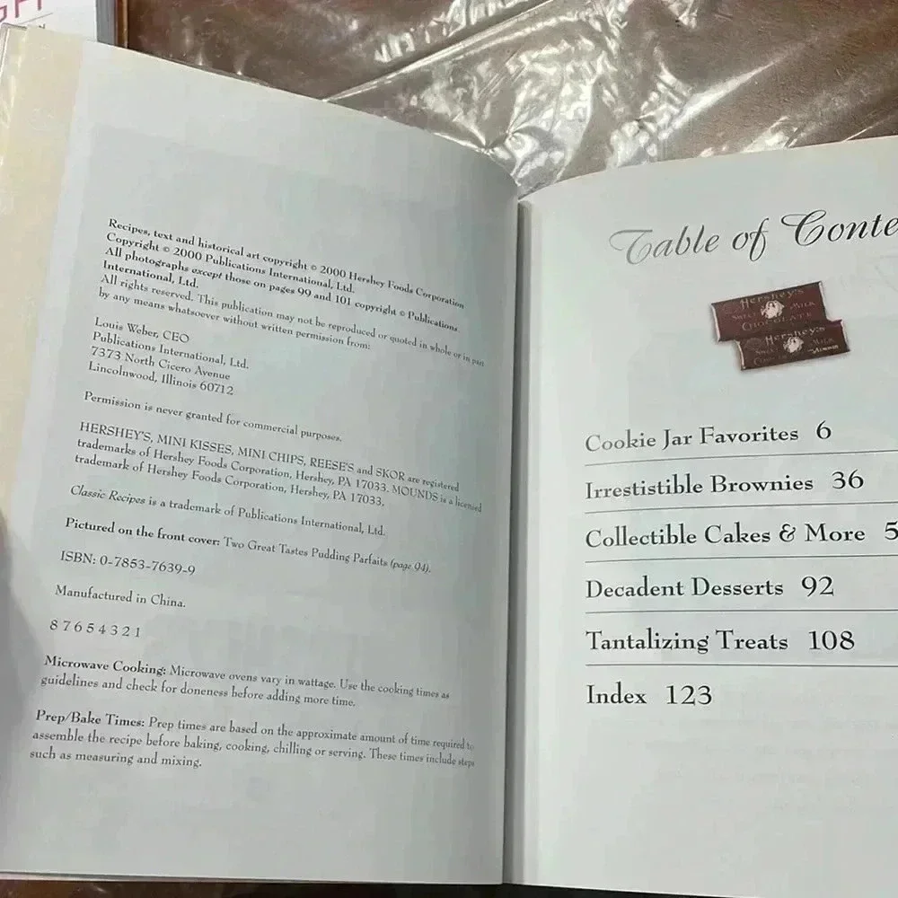 Hersheys classic cookbook 2000
